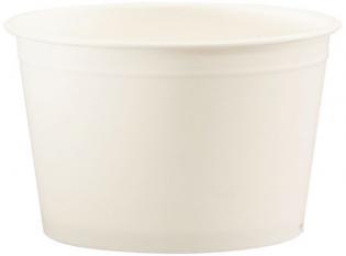BFC165 - Pot à glace en Carton + PE - Blanc, 165ml, ø69 h 69mm